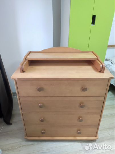 Пеленальный комод дерево
