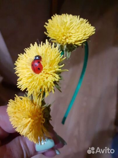 Ободок для волос ручной работы