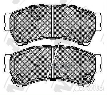 Колодки тормозные дисковые перед PN5806 NiBK