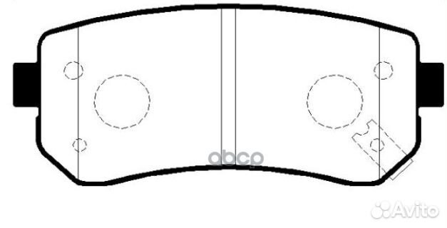 Колодки тормозные дисковые задние Hyundai Accen