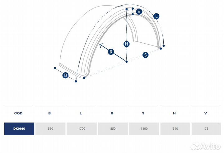 DK1640 крыло кабины страна ввоза - польша