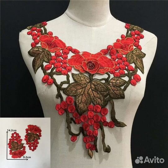 Новый кружевной воротник, нашивка