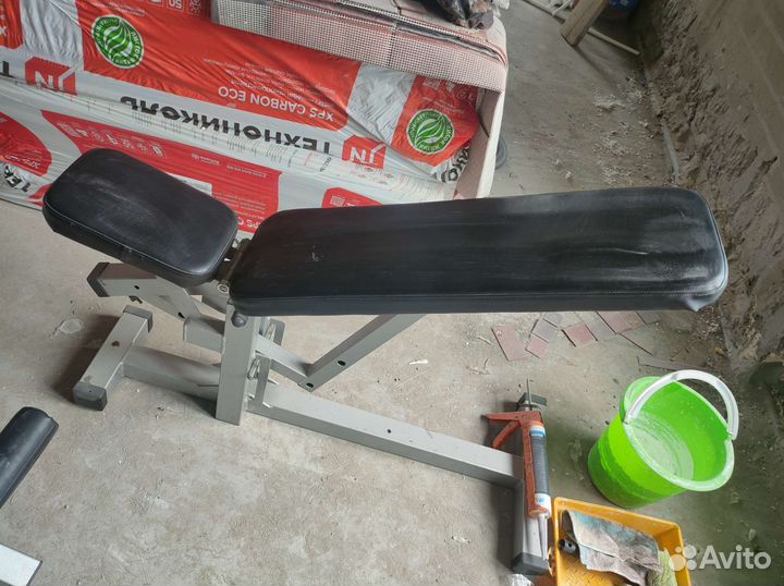 Лавочка с переменым углом + опция для ног