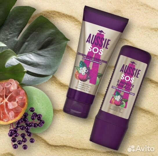 Набор Aussie Шампунь SOS 290мл+Aussie уход 225мл