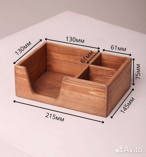 Салфетница из дерева оптом от производителя