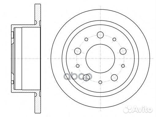 Диск торм задн. Jumper Ducato Boxer 06- 61057