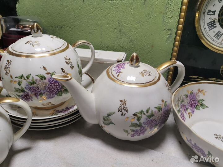 Чайный сервиз дулево Сирень 1950 е гг