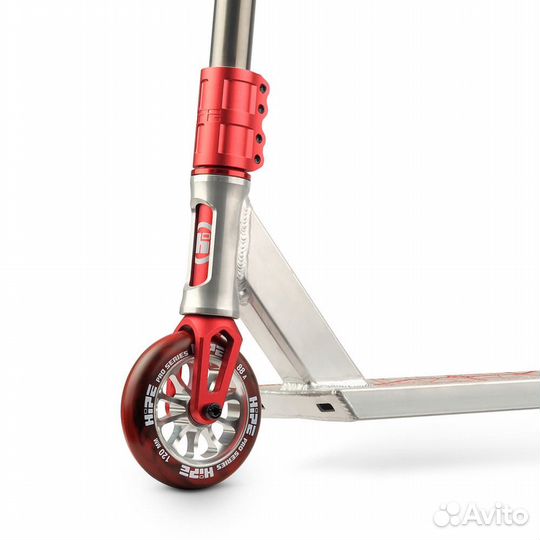 Трюковой самокат hipe H6 raw/red