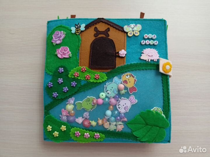 Развивающая книга из фетра