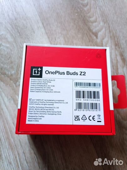 Коробка из под наушников OnePlus Buds Z2,телефонов