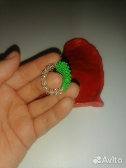 Кольцо из бисера