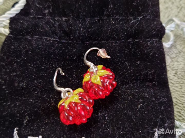 Серги серебро ручной работы