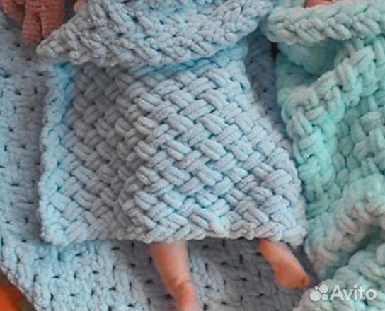 Плед детский вязаный