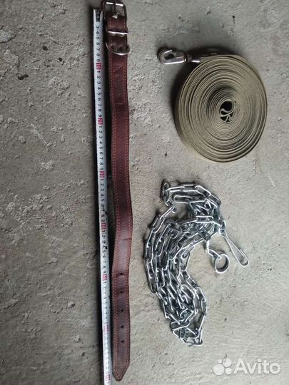 Ошейник, цепь, поводок