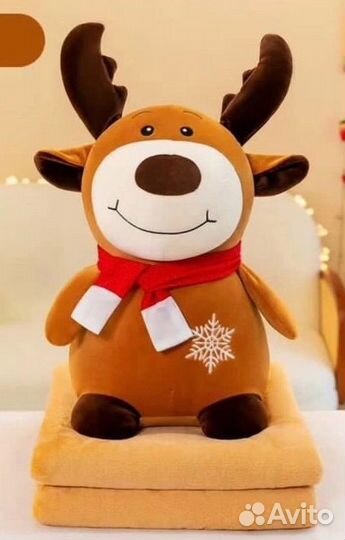 Подушка-Игрушка+плед внутри игрушки