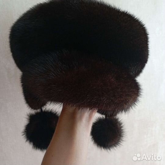 Шапка норковая женская