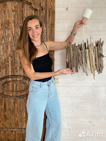 Люстра дизайнерская эко-стиль