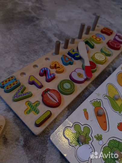 Развивающие деревянные игрушки