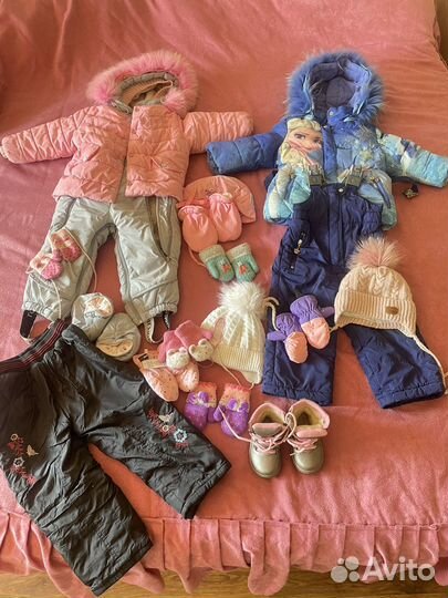 Пакет вещей для девочки 80-86-92