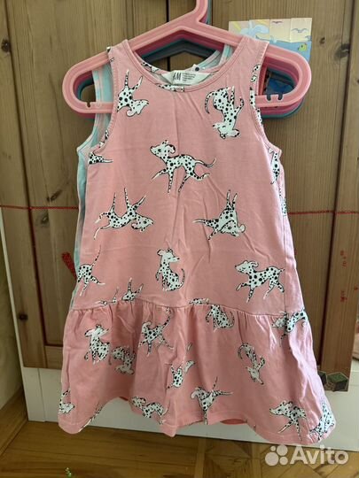 Платье hm 110 116 комплект 4 шт