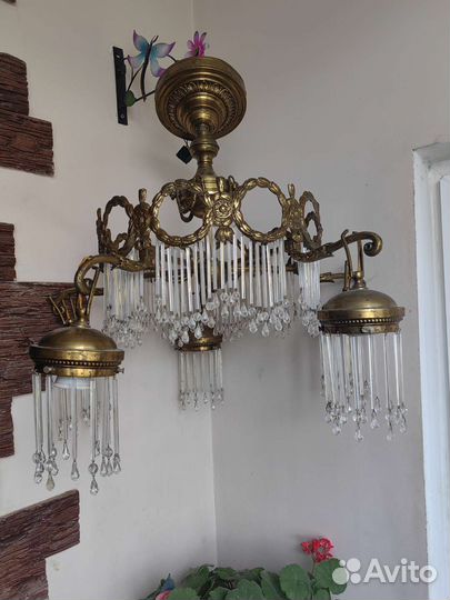 Люстра бронза