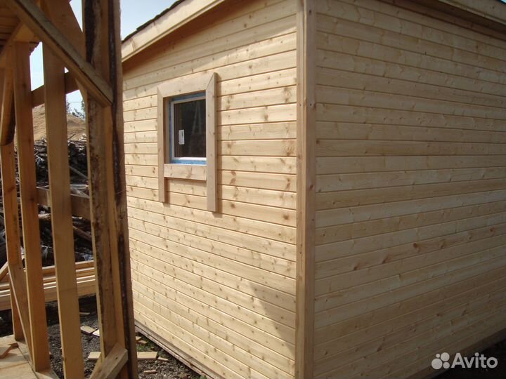 Бытовка деревянная 6,0х2,3, новая