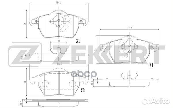 Колодки торм. диск. передн. Audi A3 99- TT 98