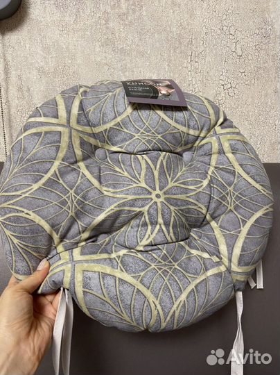 Подушка на стул круглая, новая, Иваново