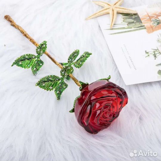 Вечная роза из стекла подарок