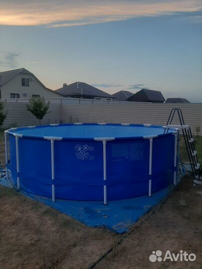 Каркасный бассейн intex 457х122
