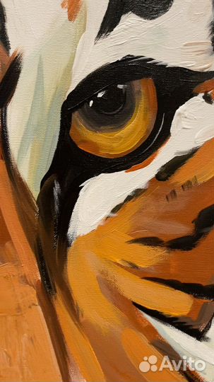 Картина в интерьер тигр