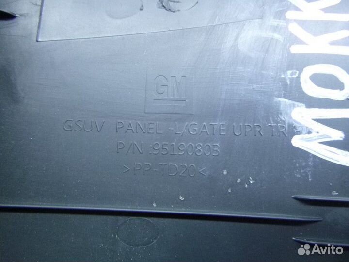 Обшивка двери багажника opel mokka 2012