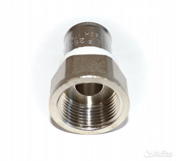 Пресс-фитинг с переходом на внутреннюю резьбу никелированный 26 х 1