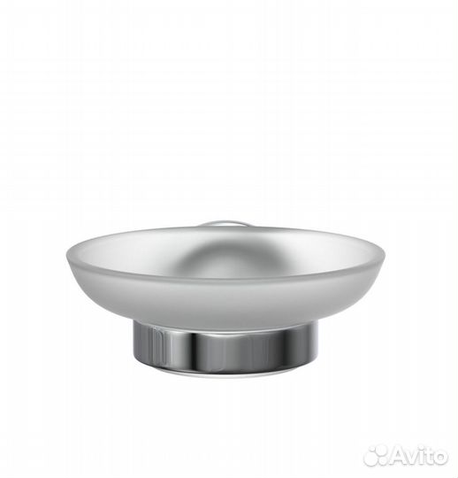 Мыльница для ванной с держателем сталь хром