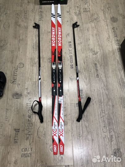 Лыжи беговые детские 150 с ботинками