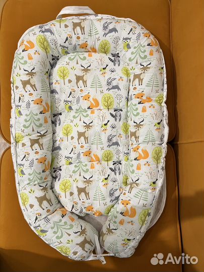 Кокон для новорожденных Babyton лесное зарисовки