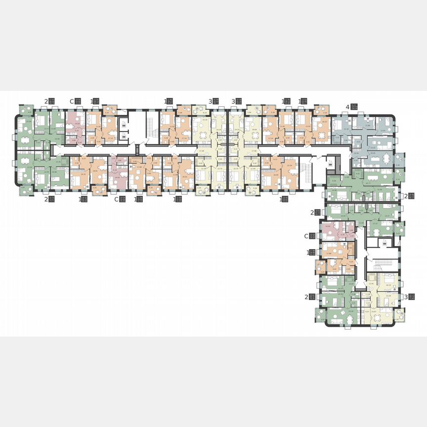 1-к. квартира, 40,9 м², 3/6 эт.