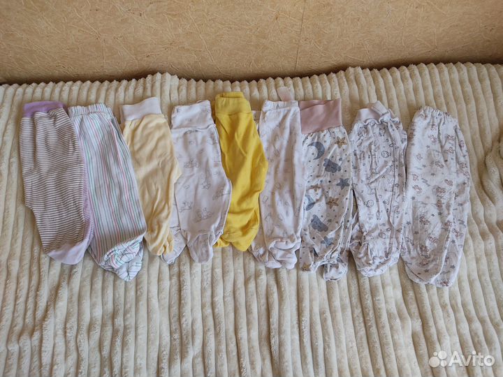 Вещи пакетом на девочку новорожденную 50-62