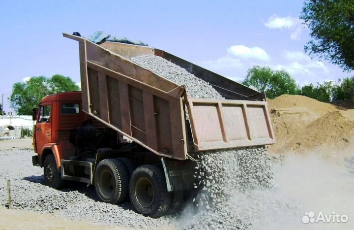 Щебень гравийный с доставкой