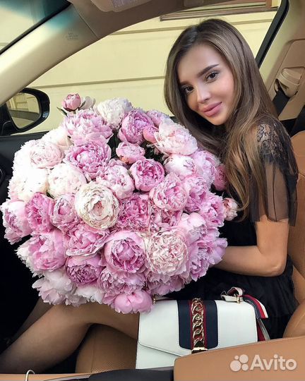 Пионы Букеты 101 Роза