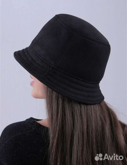 Шляпка модная замша на осень