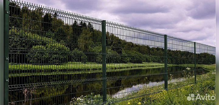 Забор из 3д сетки