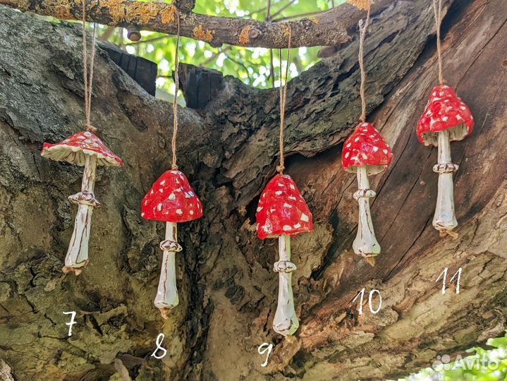 Керамическая игрушка-колокольчик 