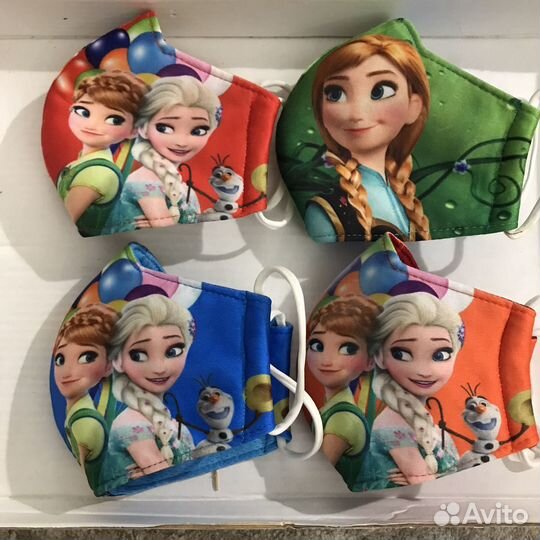 Холодное сердце маска детская многоразовая