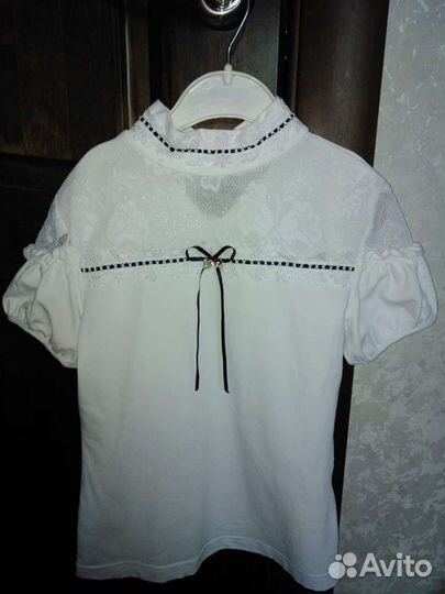 Блузка школьная 128