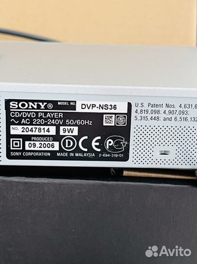 Dvd плеер sony