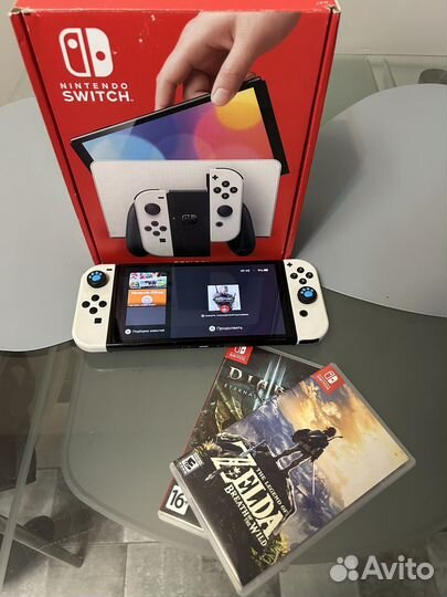 Nintendo switch oled + игры в коплекте