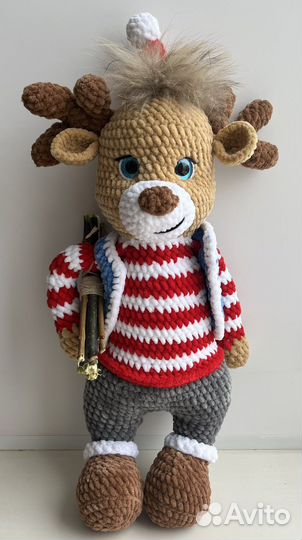 Олень, ручная работа, игрушка