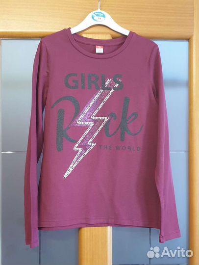 Лонгслив для девочки 158