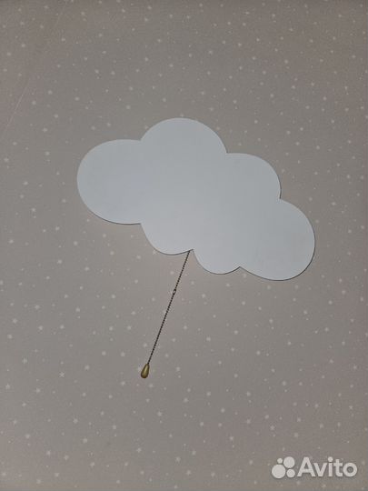 Ночник облако на батарейках типа крона